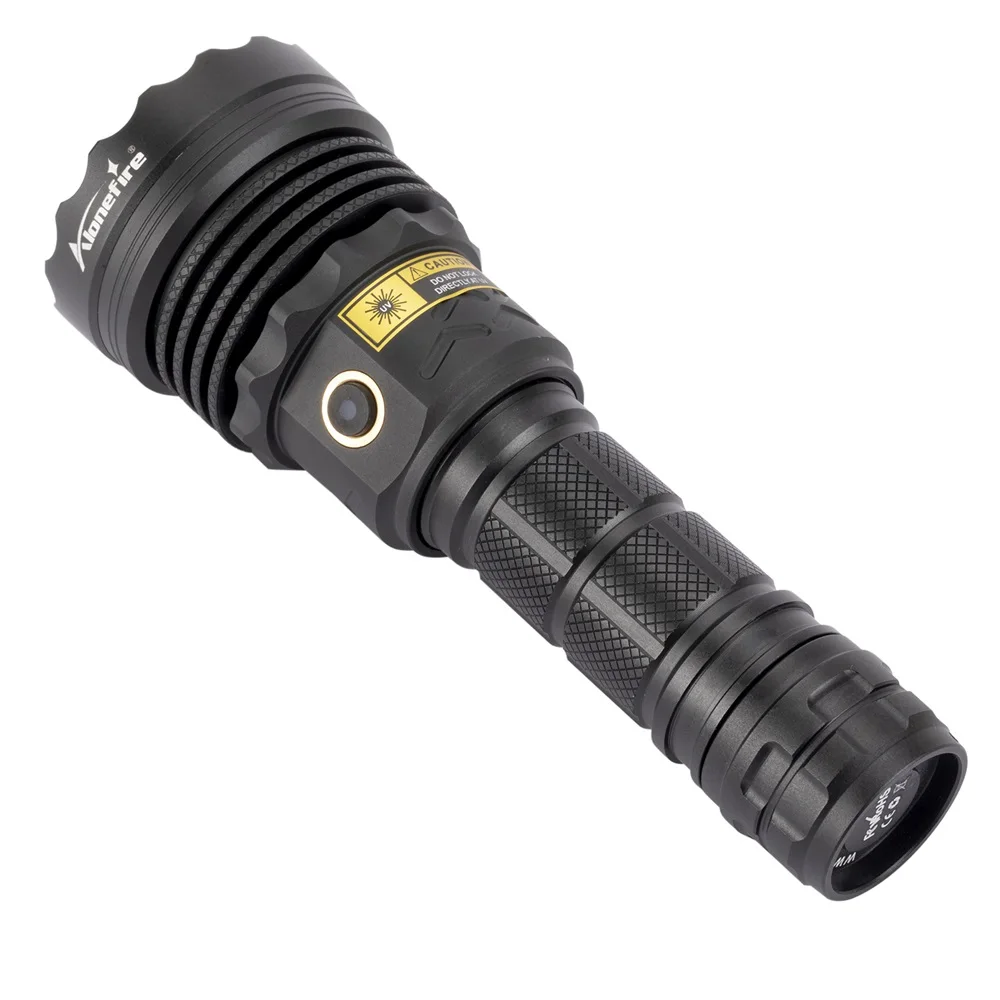 Светодиодный УФ-фонарик Alonefire SV52 365 Ультрафиолетовый фонарик на батарейке 26650 для детектора мочи, пятен от кошек и домашних животных, валюты Скорпиона