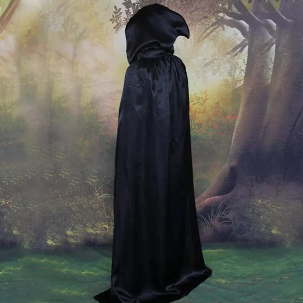 Бархатный плащ на Хэллоуин для взрослых, Средневековый костюм Ведьмы, Викки, Вампира, костюм на Хэллоуин, пальто полной длины, 8 цветов