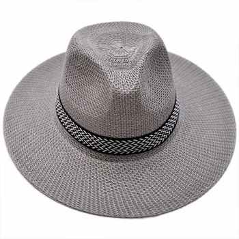 Соломенная шляпа с широкими полями, летняя кепка для отдыха, Фетровая шляпа для путешествий, солнцезащитная шляпа для отдыха для женщин, мужчин, солнцезащитная шляпа в простом стиле