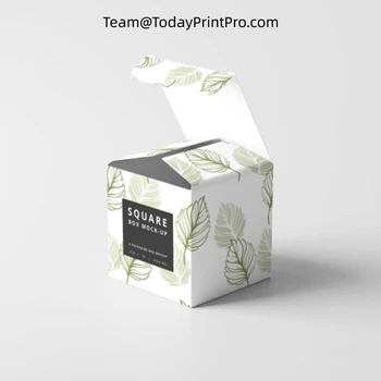 Изготовленная на заказ Складная Бумажная коробка с логотипом Коробки из гофрированного картона Упаковочная коробка Подарочная коробка с ручкой